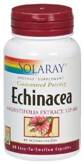Solaray   Echinacea, 125 mg, 60 capsules Health & Personal Care
