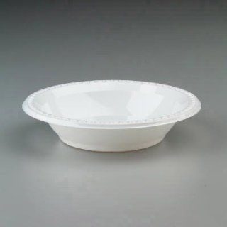 Chinet Plastic Bowls, 32 Ounces, White, Round, Heavyweight, 125/Pack Kitchen & Dining