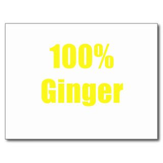 100% Ginger Postcards