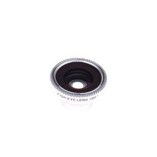 Silvery Fish Eye Lens 180 degree for iPhone 3GS 4 4S 4G ipad 2 ipod i9100 i9220 DC124B Cell Phones & Accessories