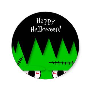 Cute Frankenstein Halloween Stickers