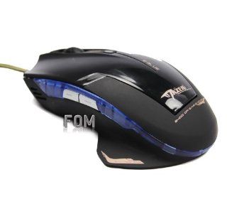 FOM E 3LUE True 2400 DPI Multi DPI SWITCH USB Wired Gaming Mouse Switch Gaming Mouse EMS124   Black Computers & Accessories