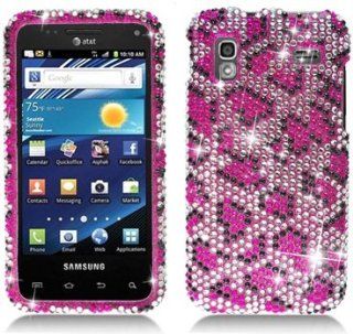 Aimo Wireless SAMI927PCDI123 Bling Brilliance Premium Grade Diamond Case for Samsung Captivate Glide i927   Retail Packaging   Pink Leopard Cell Phones & Accessories