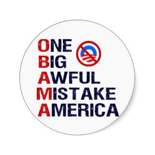 One Big Awful Mistake, America Sticker