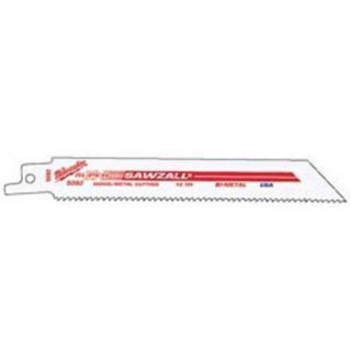 Milwaukee Replacement Reciprocating Sawzall Blades — 6in. Length, 10 TPI, Model# 48-00-5092  Reciprocating Saw Blades