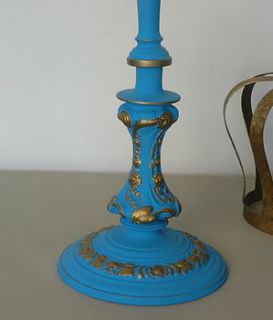 vintage restored 1867 candlestick by ghost furniture