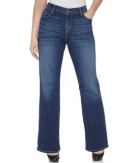 Levis Plus Size 512 Perfectly Shaping Bootcut Jeans, Unscripted Wash   Jeans   Plus Sizes