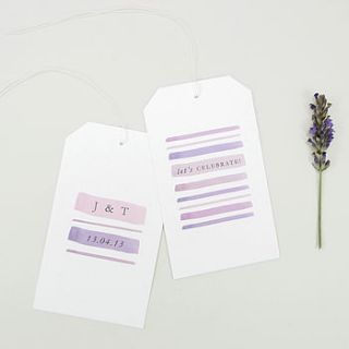 let's celebrate favour and name tags by style & joy