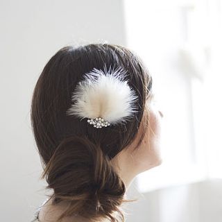 pom pom hair comb by pearl & blossom