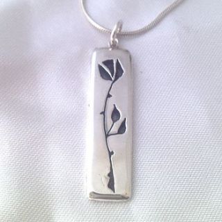 single rose pendant by dale virginia designs