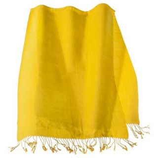 Merona® Solid Scarf with Fringe   Yellow