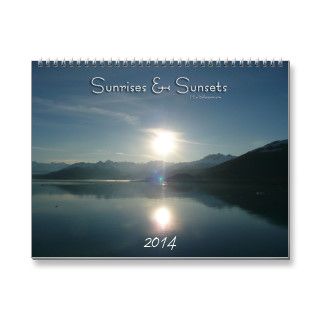 Sunrises and Sunsets Calendar 2014