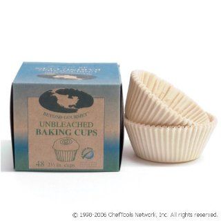 Beyond Gourmet 2 1/2 Inch Unbleached Baking Cups, 48 cups Muffin Pans Kitchen & Dining
