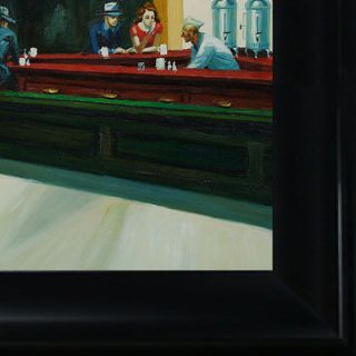 Tori Home Nighthawks by Hopper Framed Original Painting