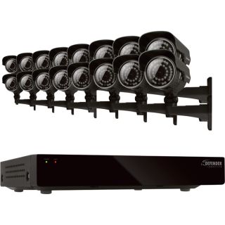 Sentinel DVR Surveillance System — 16-Channel DVR with 16 High-Resolution Security Cameras, Model# 21051  Security Systems   Cameras