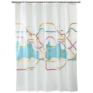 Room Essentials® Peva Subway Shower Curtain
