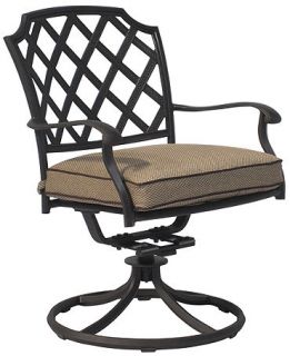 Grove Hill Aluminum Outdoor Swivel Chair   Furniture