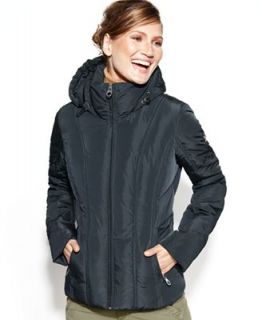 Calvin Klein Plus Size Hooded Quilted Puffer Coat   Coats   Women