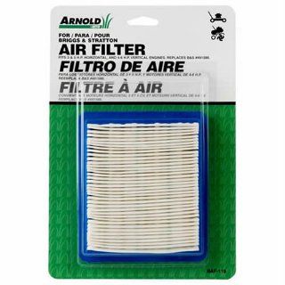 Arnold/Briggs & Stratton Air Filter Paper 491588  4 6.75 HP Qntm BAF 119 (Discontinued by Manufacturer)  Hepa Filter Air Purifiers  Patio, Lawn & Garden