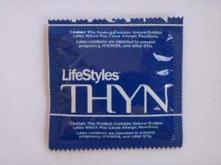 Lifestyles THYN Condoms   Also available in quantities of 12, 25, 100   (50 condoms) Health & Personal Care
