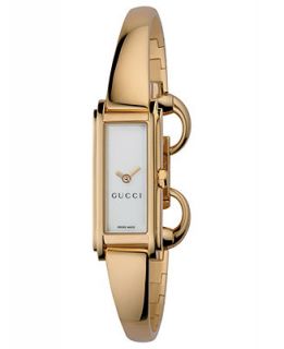 Gucci Watch, Womens Swiss G Line Gold Tone Stainless Steel Bangle Bracelet 33x14mm YA109525   Watches   Jewelry & Watches