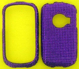 For Huawei M835 Solid Purple Crystal Stones Case Accessories Cell Phones & Accessories