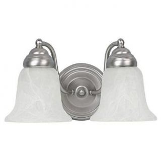 Capital Lighting 1362MN 117 Vanity with Faux White Alabaster Glass Shades, Matte Nickel   Vanity Lighting Fixtures  