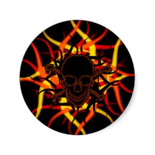 Dark Poison Skull & Crossbones Sticker
