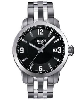 Tissot Watch, Mens Swiss PRC 200 Stainless Steel Bracelet 41x42mm T0554101105700   Watches   Jewelry & Watches