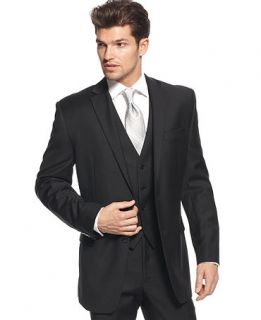 Calvin Klein Jacket Black Solid 100% Wool Slim Fit   Suits & Suit Separates   Men