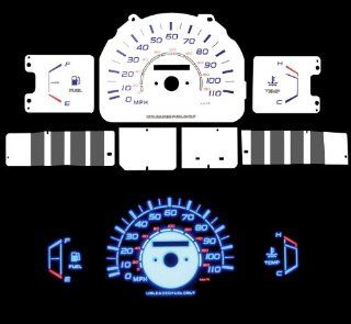 85 88 4runner Pickup W/o No RPM Tach Blue Indiglo Glow White Gauges   Ropes  