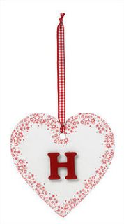 personalised heart plaque by pitter patter products
