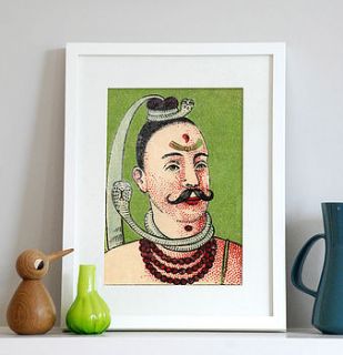 the snake charmer print by ink & sons