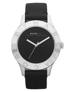 Marc by Marc Jacobs Watch, Womens Black Leather Strap 40mm MBM1205   Watches   Jewelry & Watches