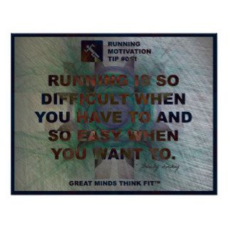 Motivational Running Quote #011 Poster