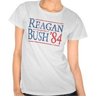 Retro Bush Reagan 84 Election Shirts