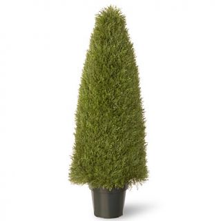Artificial Topiary Tree 48" Unpright Juniper in Green Growers Pot