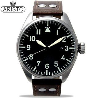 Aristo 3H109 46mm Automatic Pilot's Watch with XL Flieger Crown at  Men's Watch store.