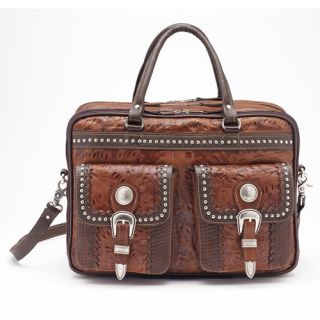 Cattle Drive Remove Leather Briefcase