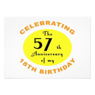 75th Birthday Gag Gift Invitations