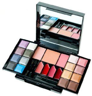 NYX the Make up Box S108 (16 Eyeshadows 3 Blushers 4 Lip Colors Applicator / Mirror)  Makeup Sets  Beauty