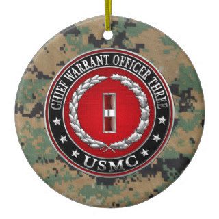 US Marines Chief Warrant Three (USMC CWO 3) [3D] Ornament