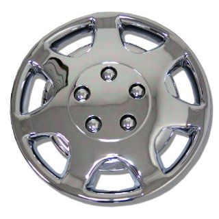 TuningPros WSC 107C14 Chrome Hubcaps Wheel Skin Cover 14 Inches Silver Set of 4 Automotive