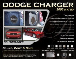 BassForms BF112CHARGER 2006 and Up Dodge Charger 12 Inch Sealed Right Only Enclosure  Vehicle Subwoofer Boxes 