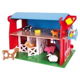 Bigjigs Toys JT112 Heritage Playset Red Barn Toys & Games