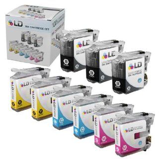 LD © Brother Compatible LC107 and LC105 Bulk Set of 9 Ink Cartridges 3 Black LC107 BK & 2 each of Cyan LC105C / Magenta LC105M / Yellow LC105Y for use in MFC J4310DW, MFC J4410DW, MFC J4510DW, MFC 4610DW & MFC J4710DW Printers Electronics