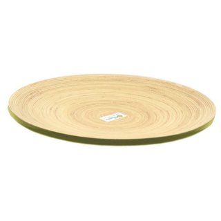 Precidio 12370T68 AM107 14 Inch Olive Green Bamboo Platter Kitchen & Dining