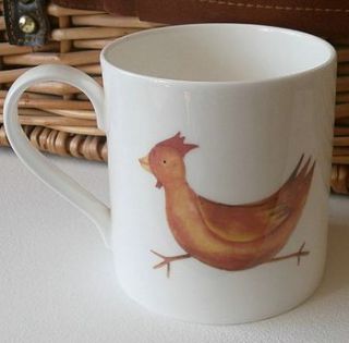 fine bone china chicken mug by dimbleby ceramics