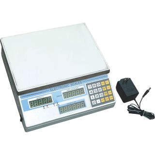  Hi-Capacity Electronic Count and Weight Scale — 66-Lb. Capacity  Scales