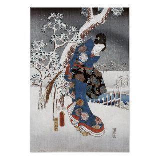 Snow Geisha   Posters & Prints